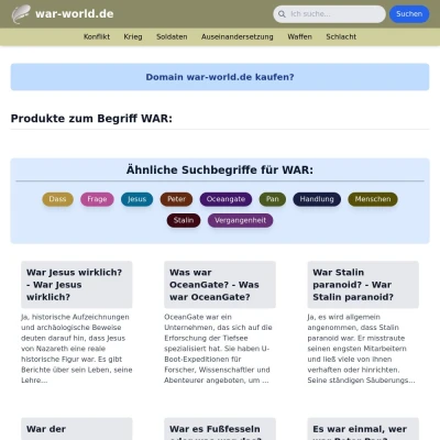 Screenshot war-world.de