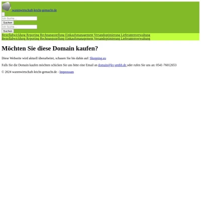 Screenshot warenwirtschaft-leicht-gemacht.de