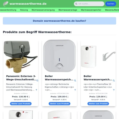 Screenshot warmwassertherme.de
