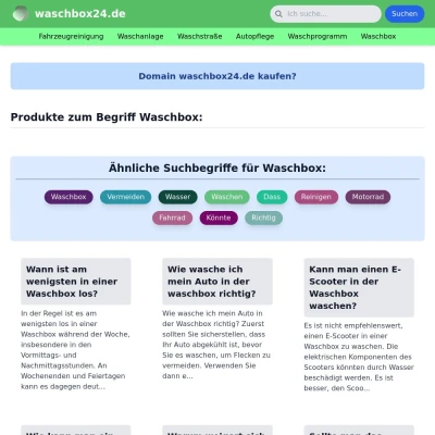 Screenshot waschbox24.de