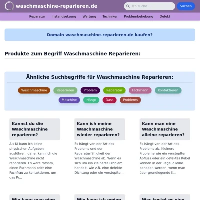 Screenshot waschmaschine-reparieren.de