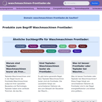 Screenshot waschmaschinen-frontlader.de