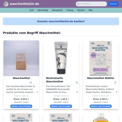 Screenshot waschmittel24.de