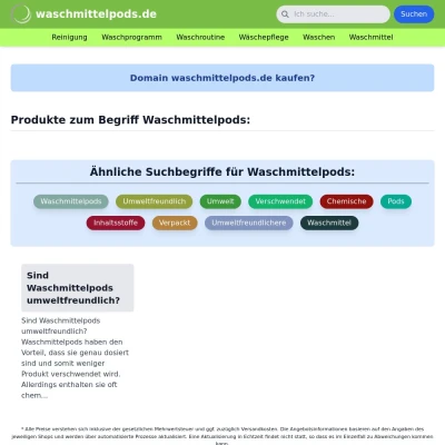 Screenshot waschmittelpods.de