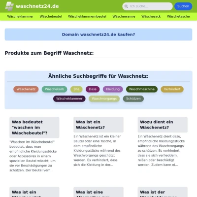 Screenshot waschnetz24.de