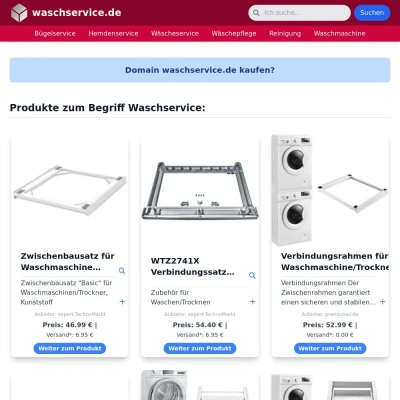 Screenshot waschservice.de
