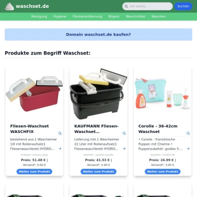Screenshot waschset.de