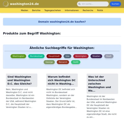 Screenshot washington24.de