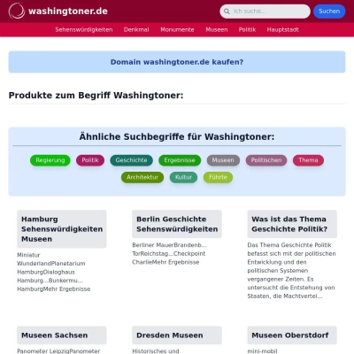 Screenshot washingtoner.de