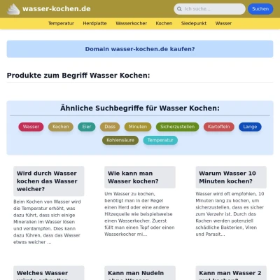 Screenshot wasser-kochen.de