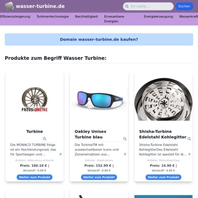 Screenshot wasser-turbine.de