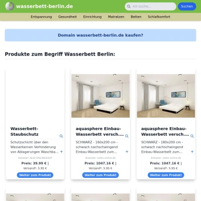 Screenshot wasserbett-berlin.de