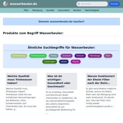 Screenshot wasserbeuler.de