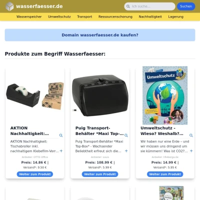 Screenshot wasserfaesser.de