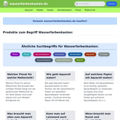 Screenshot wasserfarbenkasten.de