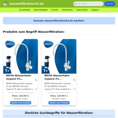 Screenshot wasserfiltration24.de