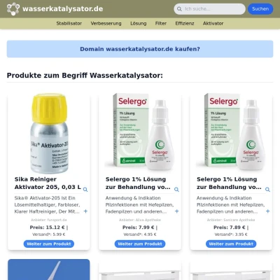 Screenshot wasserkatalysator.de