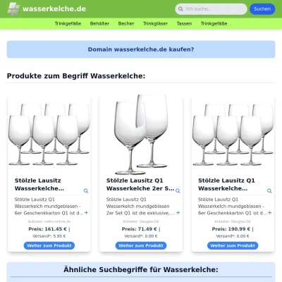 Screenshot wasserkelche.de