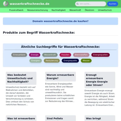 Screenshot wasserkraftschnecke.de