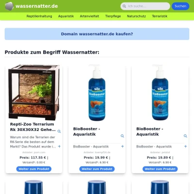 Screenshot wassernatter.de