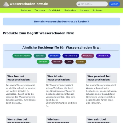 Screenshot wasserschaden-nrw.de