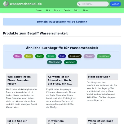 Screenshot wasserschenkel.de