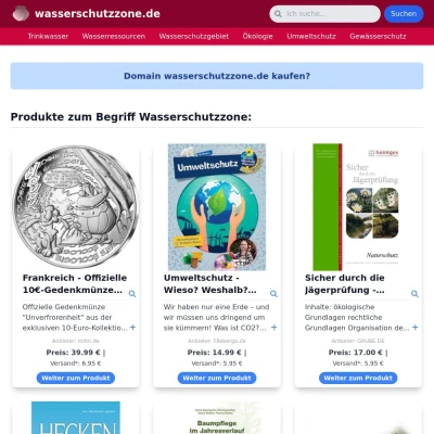 Screenshot wasserschutzzone.de