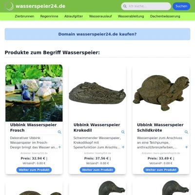 Screenshot wasserspeier24.de