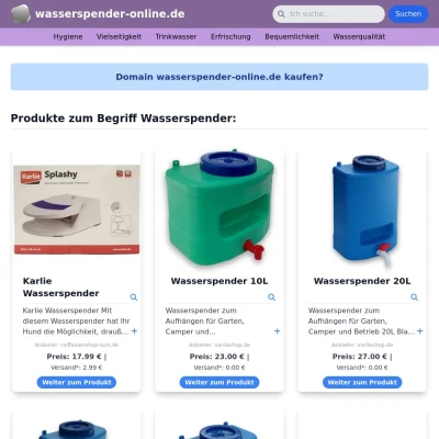 Screenshot wasserspender-online.de