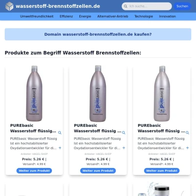 Screenshot wasserstoff-brennstoffzellen.de