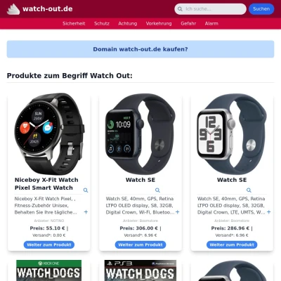 Screenshot watch-out.de