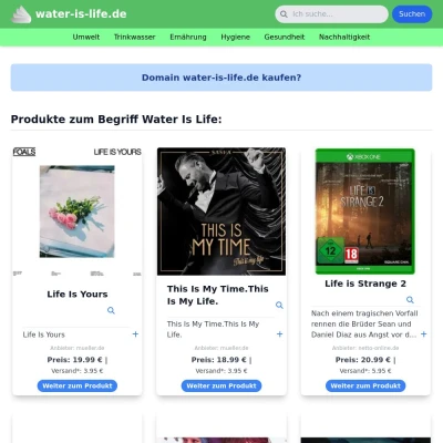 Screenshot water-is-life.de