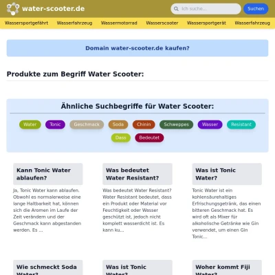 Screenshot water-scooter.de