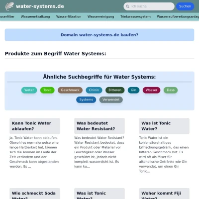 Screenshot water-systems.de