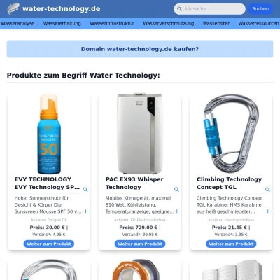 Screenshot water-technology.de