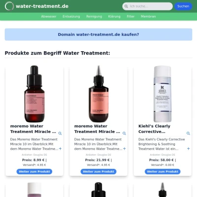 Screenshot water-treatment.de