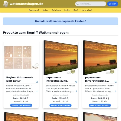 Screenshot wattmannshagen.de