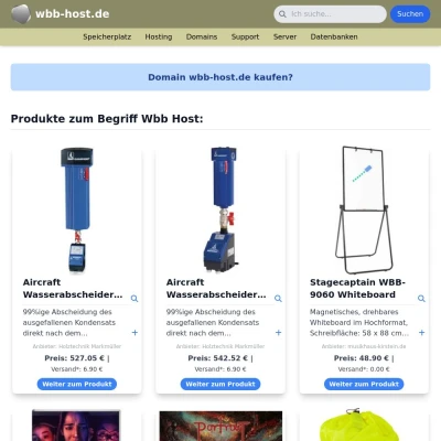 Screenshot wbb-host.de
