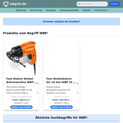 Screenshot wbp24.de