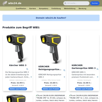 Screenshot wbs24.de