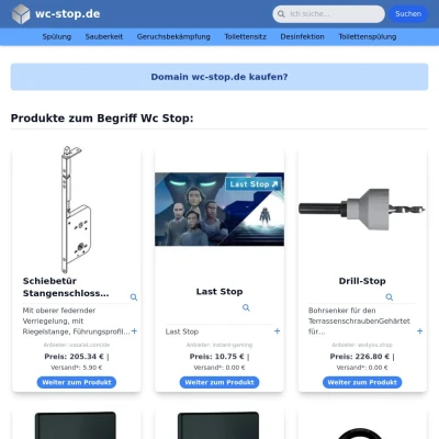 Screenshot wc-stop.de