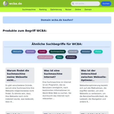 Screenshot wcba.de