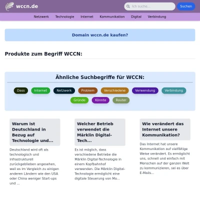 Screenshot wccn.de