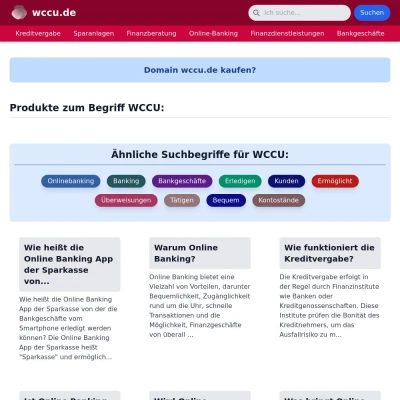 Screenshot wccu.de