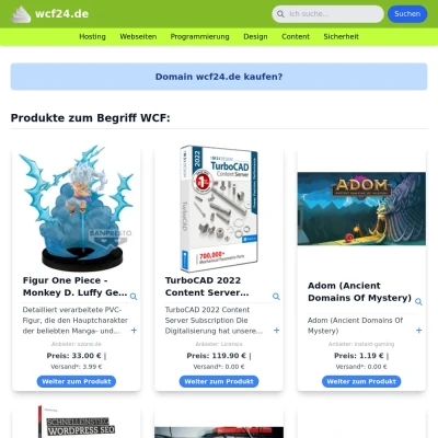 Screenshot wcf24.de