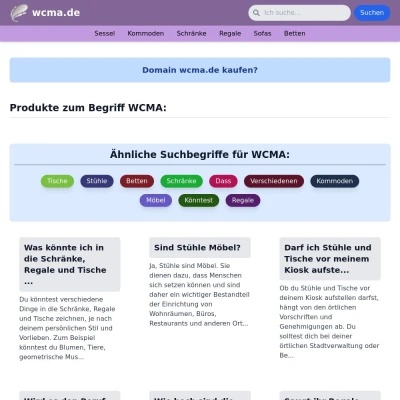 Screenshot wcma.de