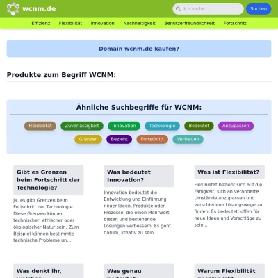 Screenshot wcnm.de