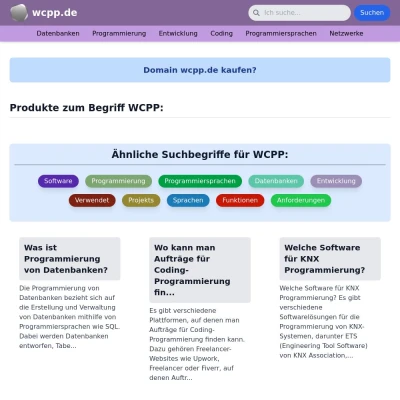 Screenshot wcpp.de