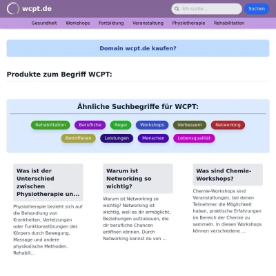 Screenshot wcpt.de