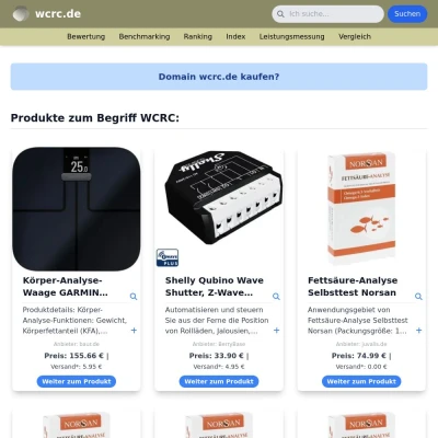 Screenshot wcrc.de